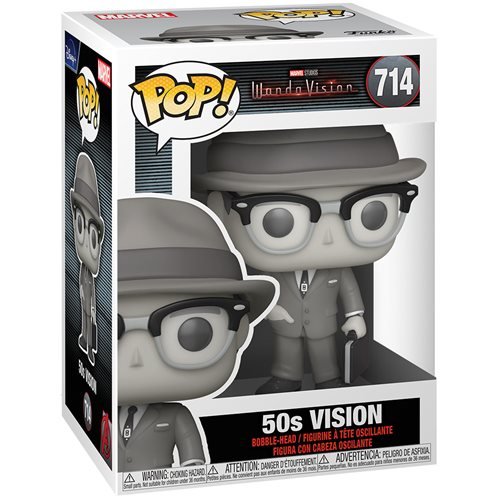 INSTOCK WandaVision 50's Vision Black & White Funko Pop! Vinyl Figure