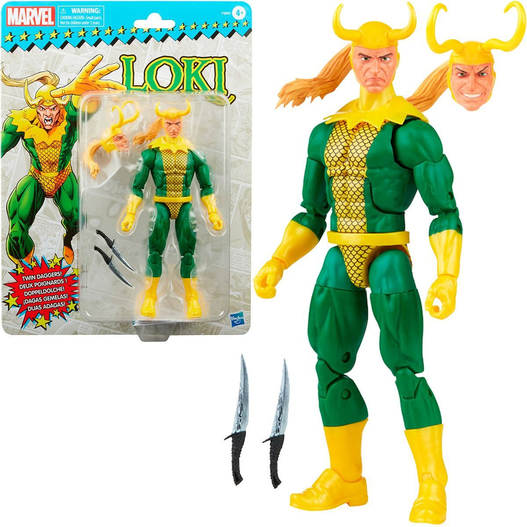 INSTOCK Marvel Legends Retro Loki 6-Inch Action Figure