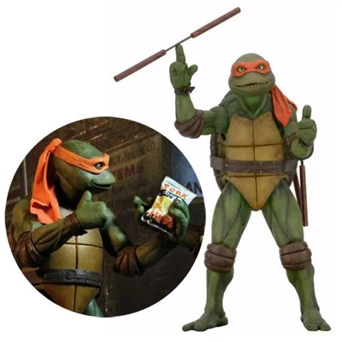 PRE ORDER NECA Teenage Mutant Ninja Turtles Movie Michelangelo 1:4 Scale Action Figure