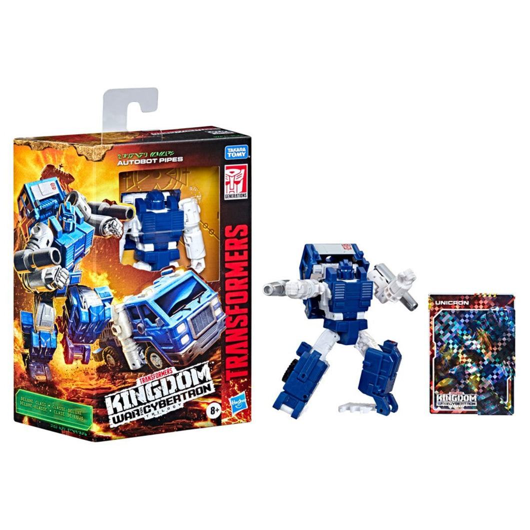 INSTOCK Transformers War for Cybertron Kingdom Deluxe Pipes